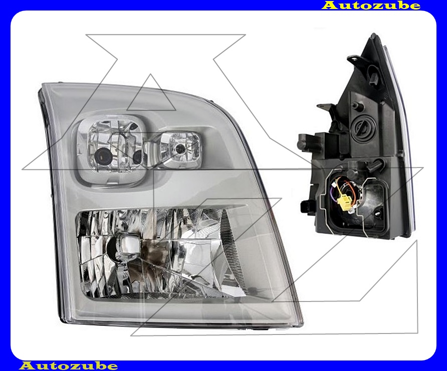 Fényszóró jobb (H4) motorral {DEPO} Fényszóró jobb (H4) motorral {DEPO}