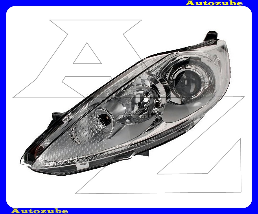 Fényszóró bal króm házas, projektoros (H7/H1) motorral {DEPO} Fényszóró bal króm házas, projektoros (H7/H1) motorral {DEPO}