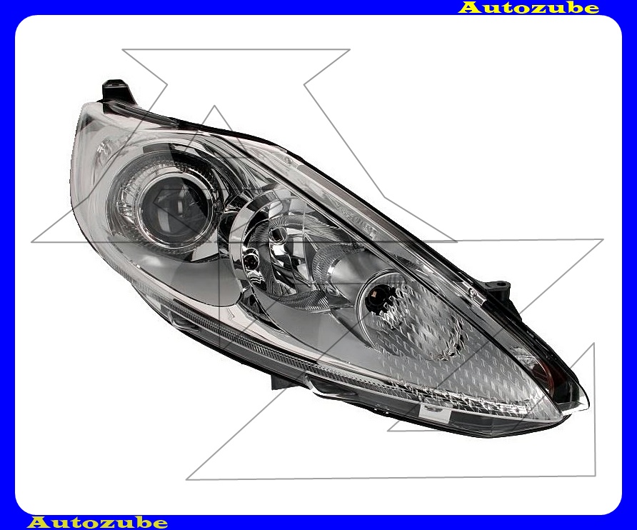 Fényszóró jobb króm házas, projektoros (H7/H1) motorral {DEPO} Fényszóró jobb króm házas, projektoros (H7/H1) motorral {DEPO}