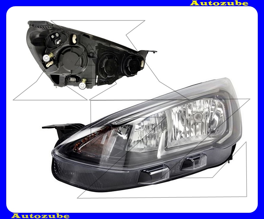 Fényszóró bal (H7/H15) motorral {DEPO} Fényszóró bal (H7/H15) motorral {DEPO}