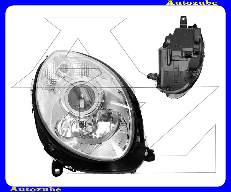 Fényszóró jobb (H7/H7) motorral {DEPO} Fényszóró jobb (H7/H7) motorral {DEPO}