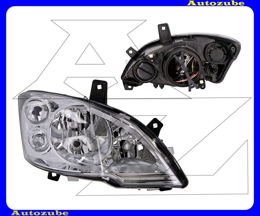 Fényszóró jobb ködlámpás (3xH7/W21/5W) nappali fénnyel, motorral {DEPO} Fényszóró jobb ködlámpás (3xH7/W21/5W) nappali fénnyel, motorral {DEPO}