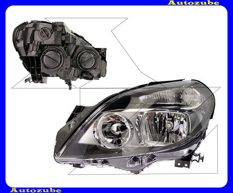 Fényszóró bal (H7/H7) motorral {DEPO} Fényszóró bal (H7/H7) motorral {DEPO}