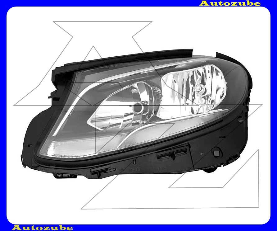Fényszóró bal (2H7/LED) motorral {DEPO} Fényszóró bal (2H7/LED) motorral {DEPO}