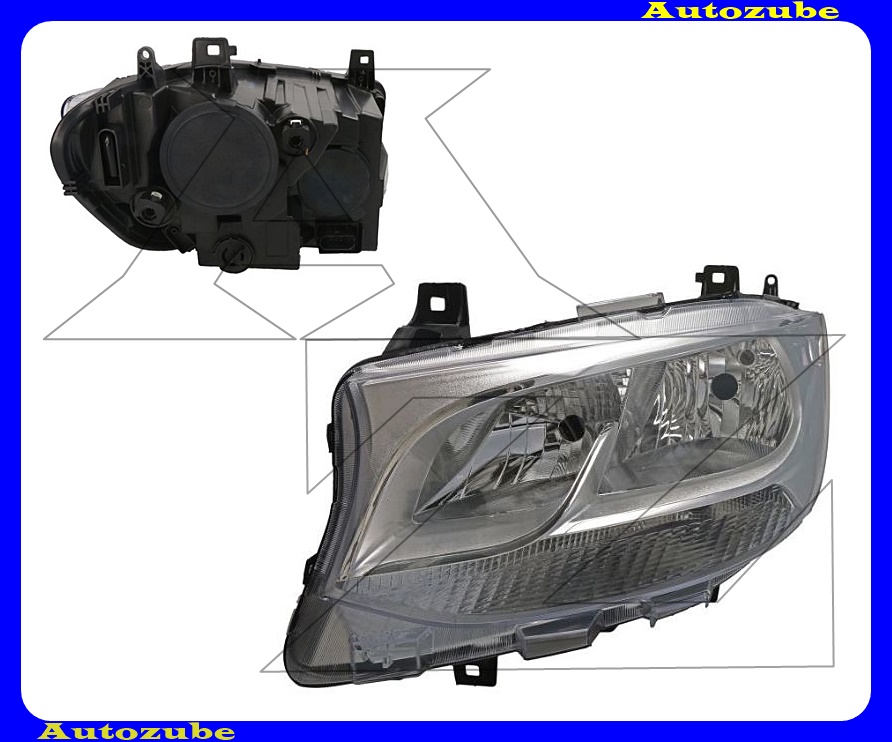 Fényszóró bal, króm házas (H15/H7/PY21W/W5W) motorral {DEPO} /RENDELÉSRE/ Fényszóró bal, króm házas (H15/H7/PY21W/W5W) motorral {DEPO} /RENDELÉSRE/