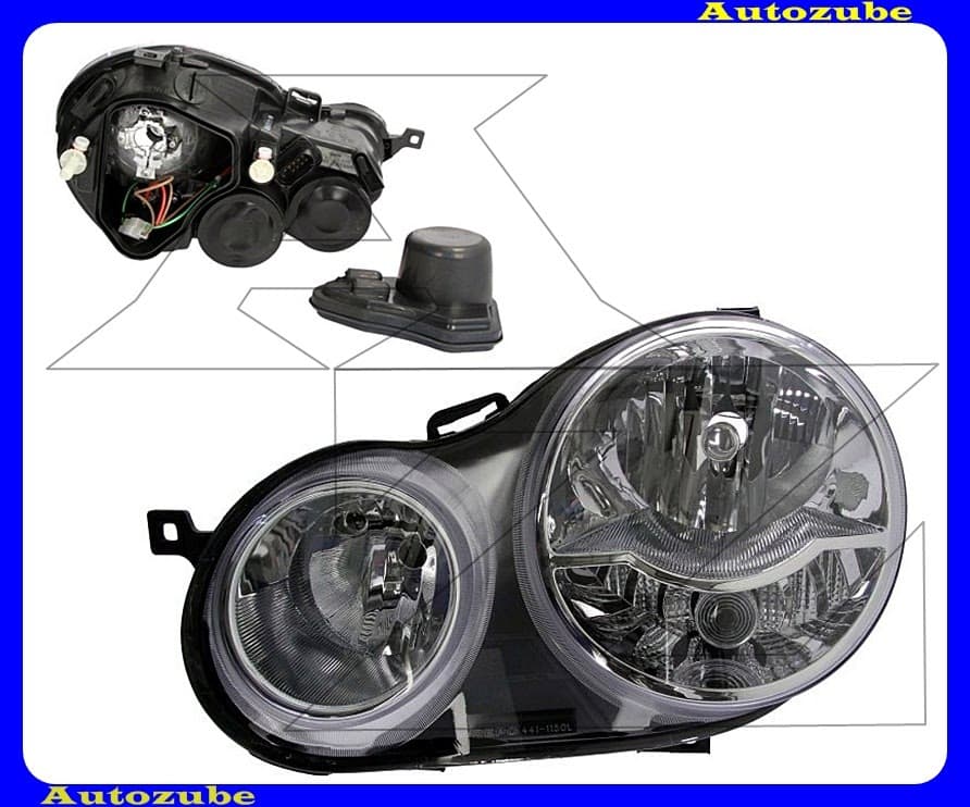 Fényszóró bal (H7/H1) (motor nélkül) Fényszóró bal (H7/H1) (motor nélkül)