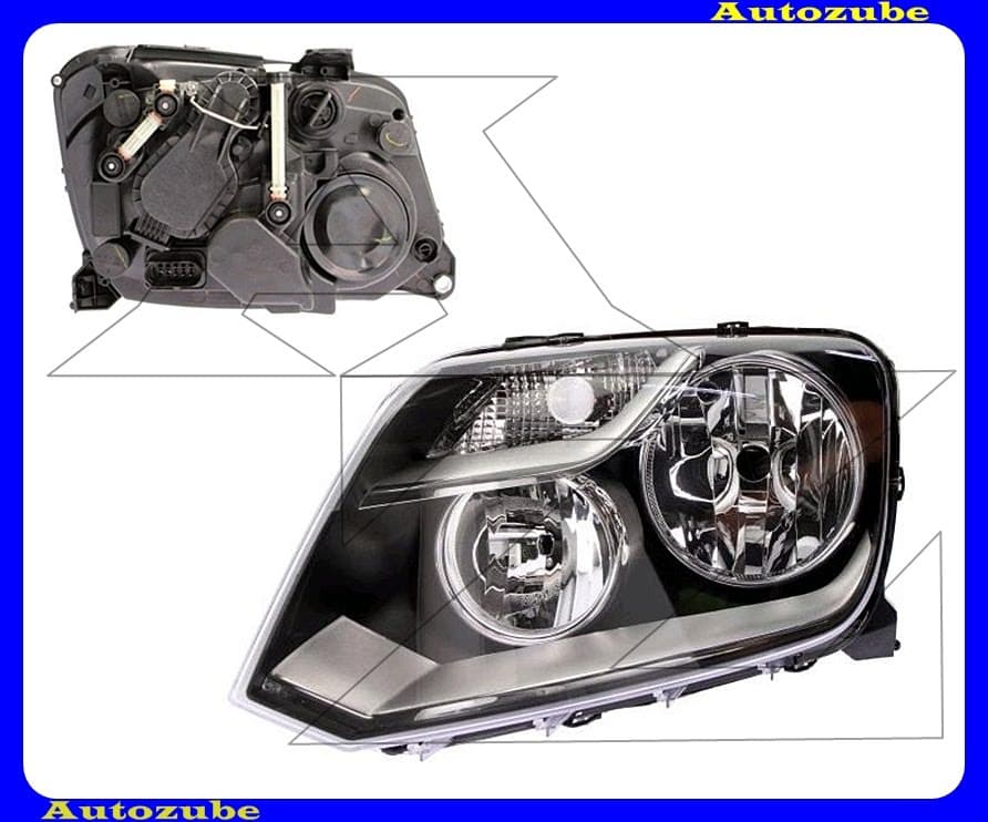 Fényszóró bal (H7/H1) manuális ARTEB/Valeo-típusú {DEPO} Fényszóró bal (H7/H1) manuális ARTEB/Valeo-típusú {DEPO}