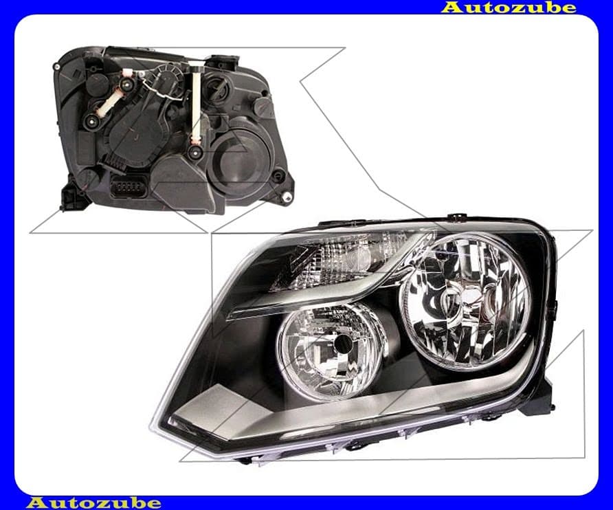 Fényszóró bal (H7/H1) motorral {DEPO} Fényszóró bal (H7/H1) motorral {DEPO}