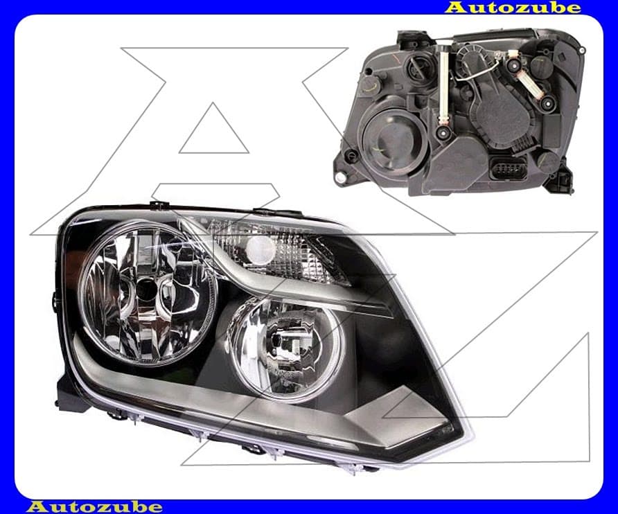 Fényszóró jobb (H7/H1) manuális ARTEB/Valeo-típusú {DEPO} Fényszóró jobb (H7/H1) manuális ARTEB/Valeo-típusú {DEPO}