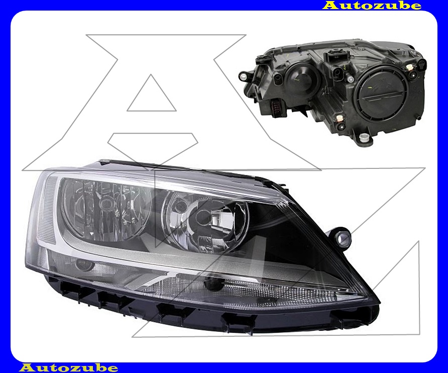 Fényszóró jobb (H7/H7) motorral {DEPO} Fényszóró jobb (H7/H7) motorral {DEPO}