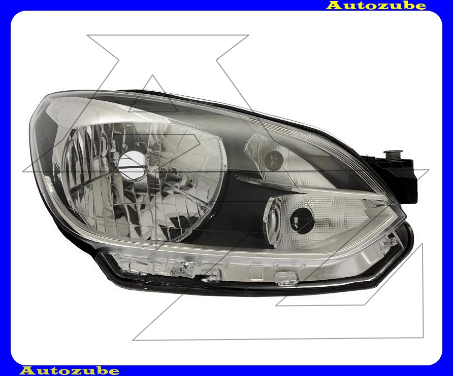 Fényszóró jobb (H4) krómdíszléccel (motor nélkül) {DEPO} Fényszóró jobb (H4) krómdíszléccel (motor nélkül) {DEPO}