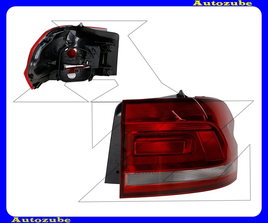 Hátsó lámpa jobb külső (foglalat nélkül) {DEPO} Hátsó lámpa jobb külső (foglalat nélkül) {DEPO}