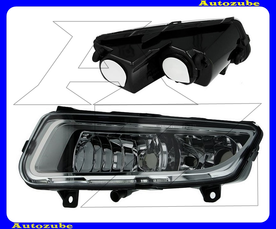 Ködlámpa bal + nappali fény, króm házas (H8/P21W) statikus kanyarkövető {DEPO} /RENDELÉSRE/ Ködlámpa bal + nappali fény, króm házas (H8/P21W) statikus kanyarkövető {DEPO} /RENDELÉSRE/