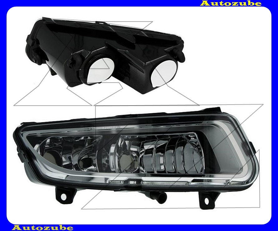 Ködlámpa jobb + nappali fény, króm házas (H8/P21W) statikus kanyarkövető {DEPO} /RENDELÉSRE/ Ködlámpa jobb + nappali fény, króm házas (H8/P21W) statikus kanyarkövető {DEPO} /RENDELÉSRE/