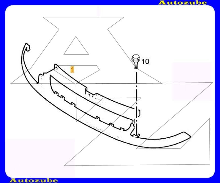 Hűtődíszrács keret, alapozott /Gyári alkatrész/ (Egyedi rendelésre, NEM visszáruzható) Hűtődíszrács keret, alapozott /Gyári alkatrész/ (Egyedi rendelésre, NEM visszáruzható)