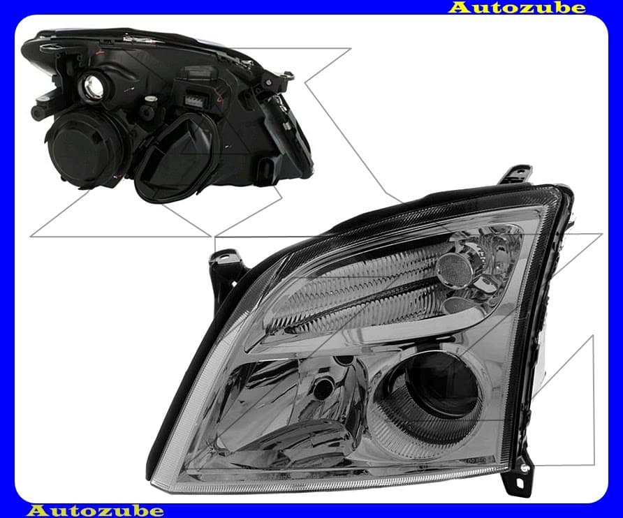 Fényszóró bal króm házas (H7/H7) (motor nélkül) {DEPO} /RENDELÉSRE/ Fényszóró bal króm házas (H7/H7) (motor nélkül) {DEPO} /RENDELÉSRE/