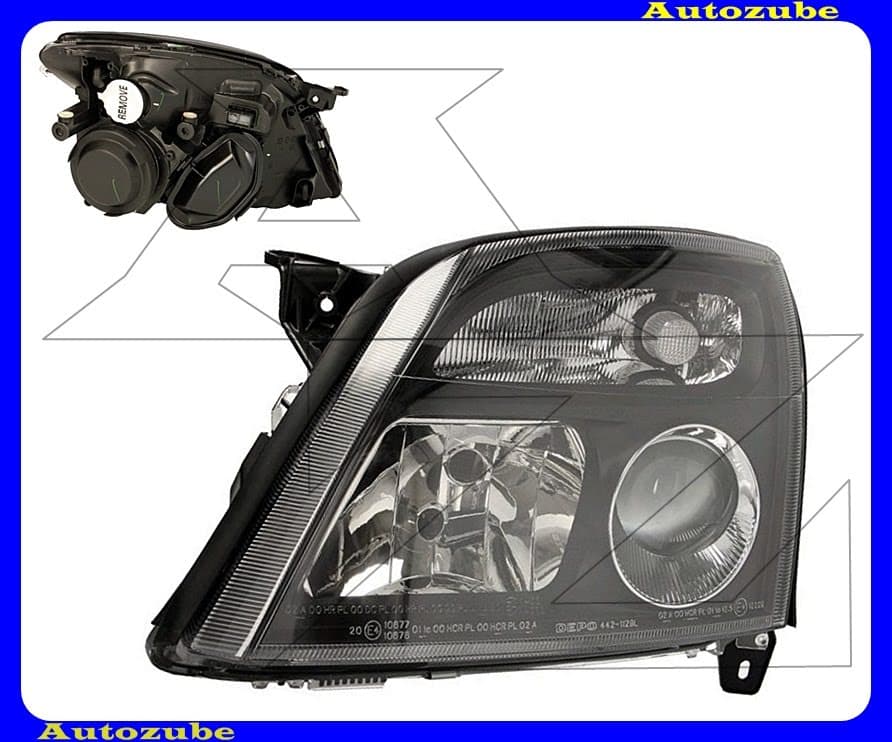 Fényszóró bal fekete házas (H7/H7) (motor nélkül) {DEPO} Fényszóró bal fekete házas (H7/H7) (motor nélkül) {DEPO}