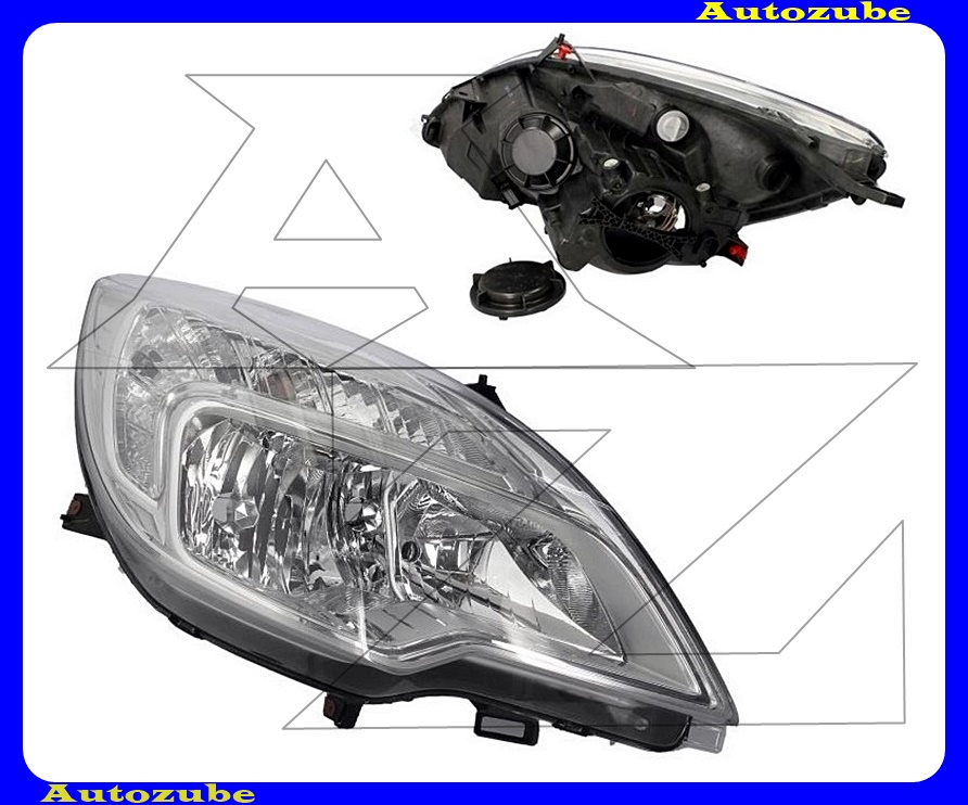 Fényszóró jobb (H7/H1) motorral {DEPO} Fényszóró jobb (H7/H1) motorral {DEPO}