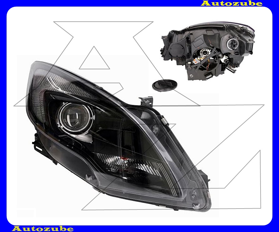 Fényszóró jobb (HIR2) fekete kerettel, motorral {DEPO} Fényszóró jobb (HIR2) fekete kerettel, motorral {DEPO}