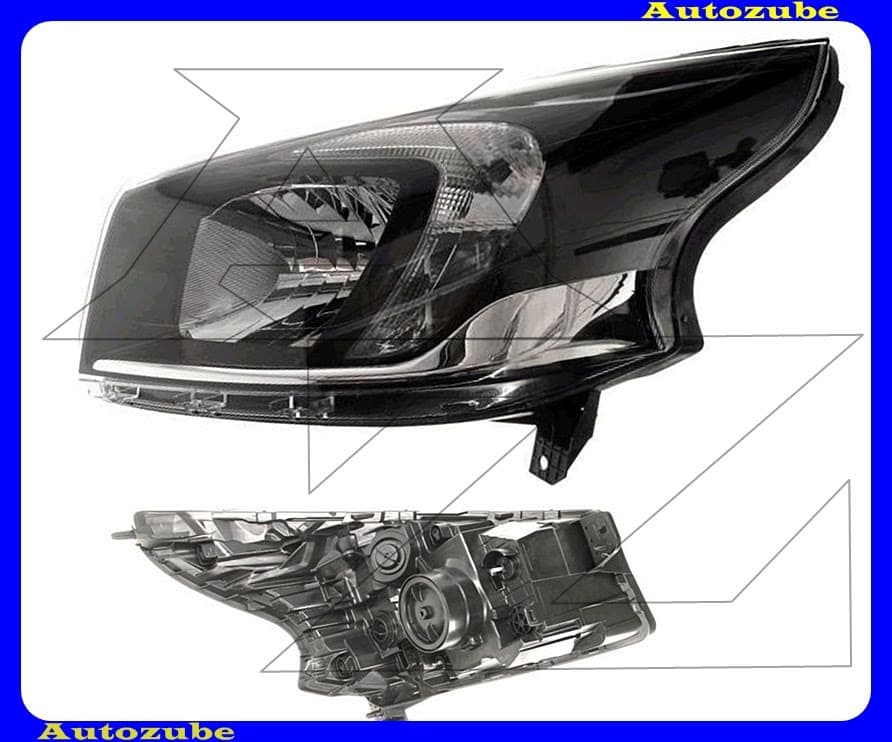 Fényszóró bal (H4/W21/5W) nappali fénnyel, motorral {DEPO} Fényszóró bal (H4/W21/5W) nappali fénnyel, motorral {DEPO}