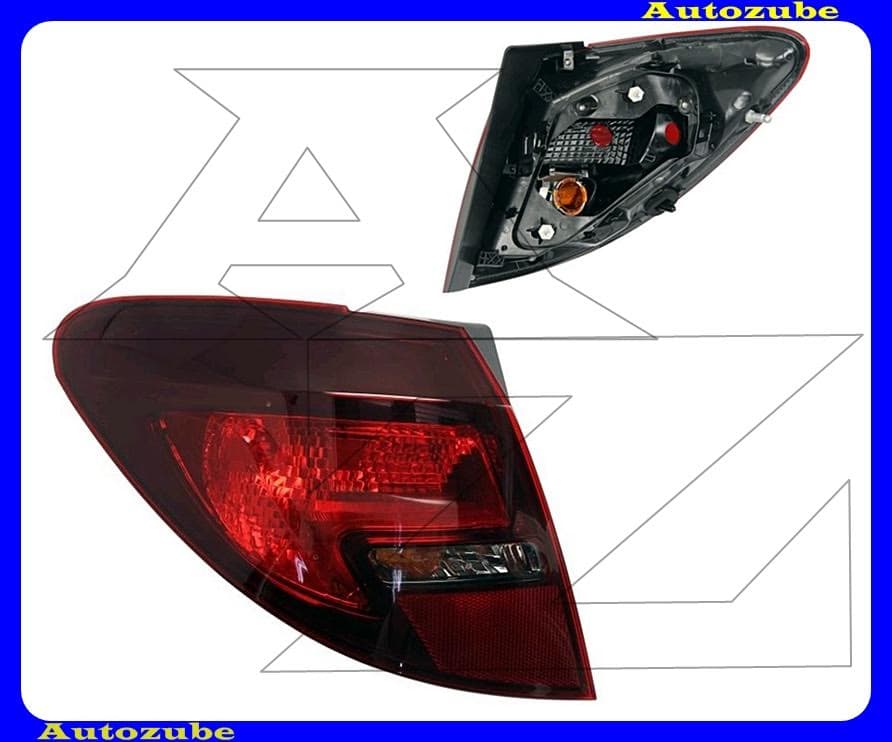 Hátsó lámpa bal külső, sötétített (foglalat nélkül) Hátsó lámpa bal külső, sötétített (foglalat nélkül)