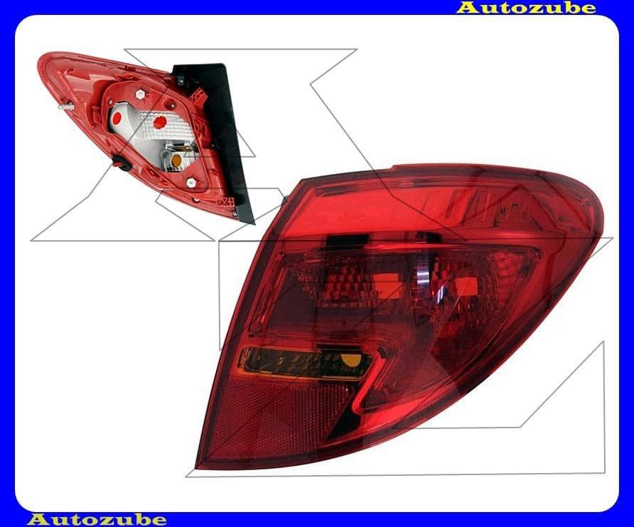 Hátsó lámpa jobb (foglalat nélkül) Hátsó lámpa jobb (foglalat nélkül)