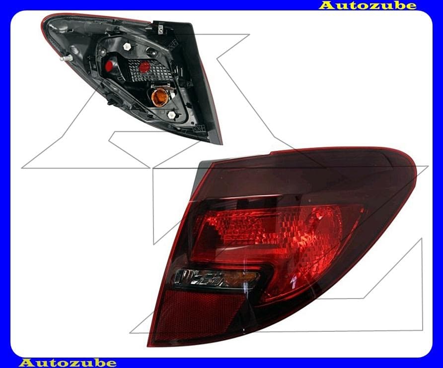 Hátsó lámpa jobb külső, sötétített (foglalat nélkül) Hátsó lámpa jobb külső, sötétített (foglalat nélkül)