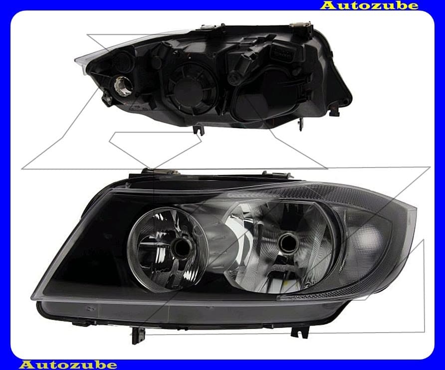 Fényszóró bal (H7/H7) ZKW-típusú (motor nélkül) {DEPO} Fényszóró bal (H7/H7) ZKW-típusú (motor nélkül) {DEPO}