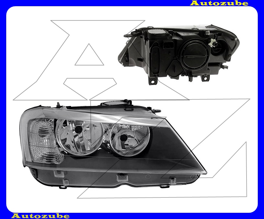 Fényszóró jobb (H7/H7) motorral {DEPO} Fényszóró jobb (H7/H7) motorral {DEPO}