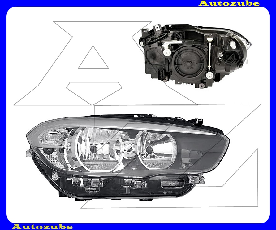 Fényszóró jobb (2H7/LED) motorral {DEPO} Fényszóró jobb (2H7/LED) motorral {DEPO}