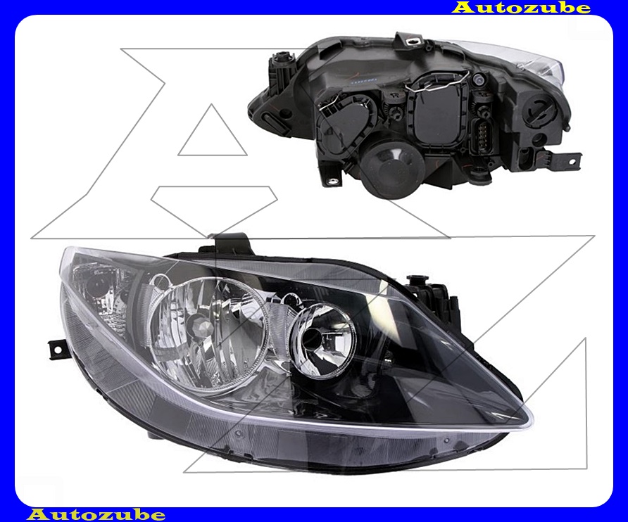 Fényszóró jobb fekete házas (H7/H7) (motor nélkül) {DEPO} Fényszóró jobb fekete házas (H7/H7) (motor nélkül) {DEPO}