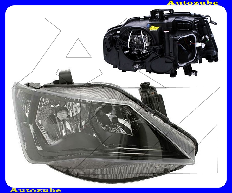 Fényszóró jobb fekete házas (H7/H7) motorral {DEPO} Fényszóró jobb fekete házas (H7/H7) motorral {DEPO}