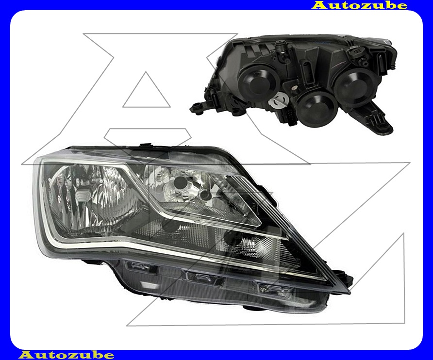 Fényszóró jobb (H7/H7) motorral {DEPO} Fényszóró jobb (H7/H7) motorral {DEPO}