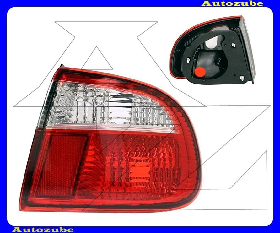 Hátsó lámpa jobb külső, piros/fehér (foglalat nélkül) {DEPO} /RENDELÉSRE/ Hátsó lámpa jobb külső, piros/fehér (foglalat nélkül) {DEPO} /RENDELÉSRE/