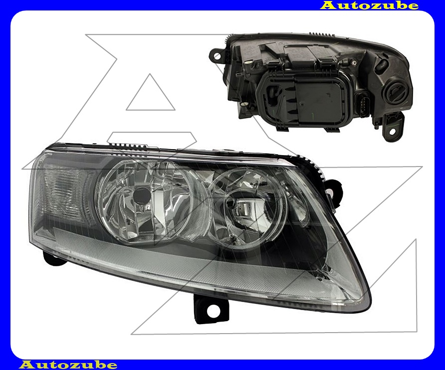 Fényszóró jobb (H7/H1) (motor nélkül) {DEPO} Fényszóró jobb (H7/H1) (motor nélkül) {DEPO}
