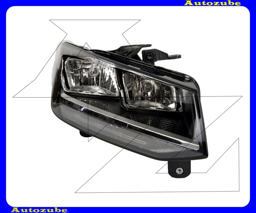 Fényszóró jobb (H7/H7) motorral {DEPO} Fényszóró jobb (H7/H7) motorral {DEPO}