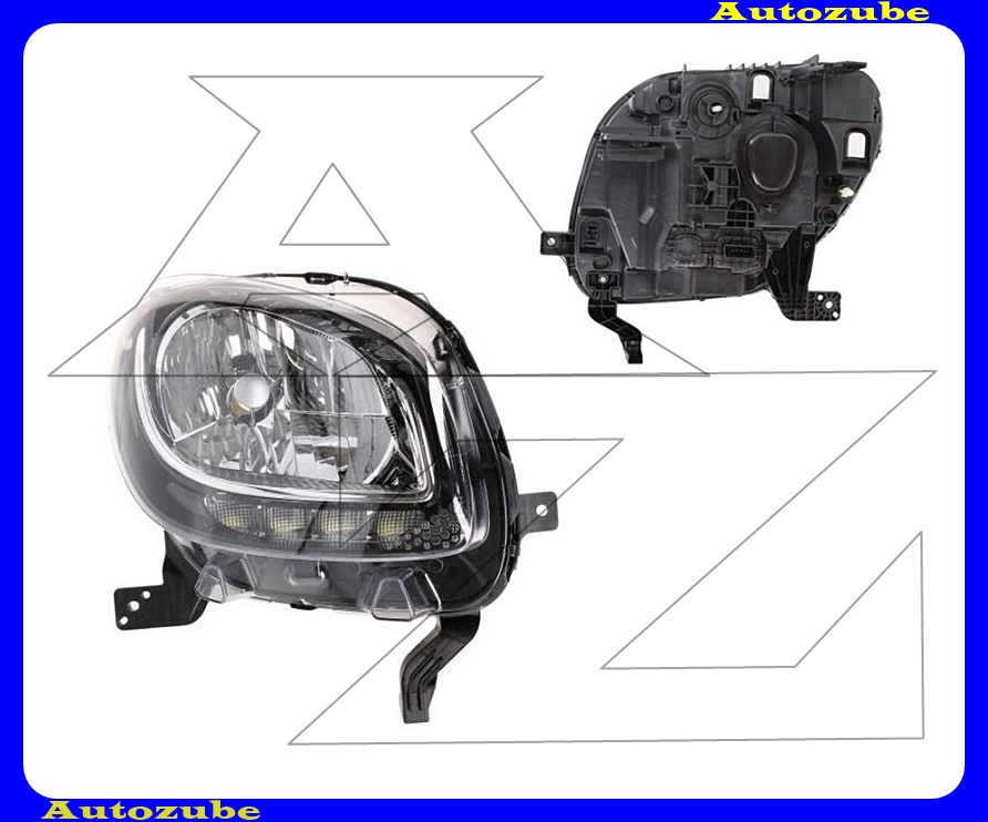 Fényszóró jobb (H4/LED) motor nélkül {DEPO} Fényszóró jobb (H4/LED) motor nélkül {DEPO}