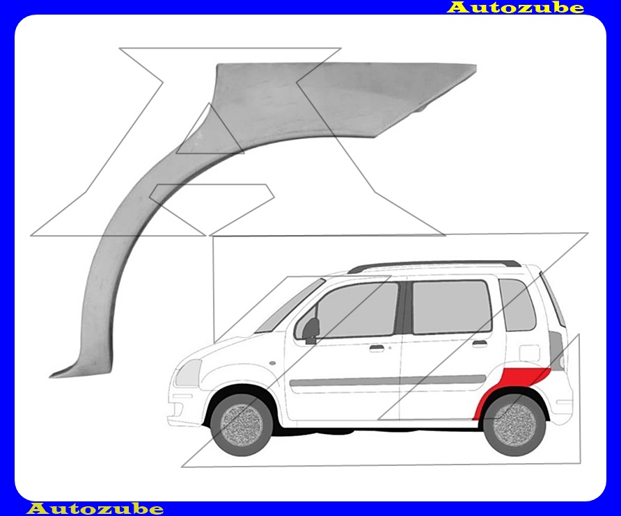Hátsó sárvédő javítóív bal {KLOKKERHOLM} Hátsó sárvédő javítóív bal {KLOKKERHOLM}