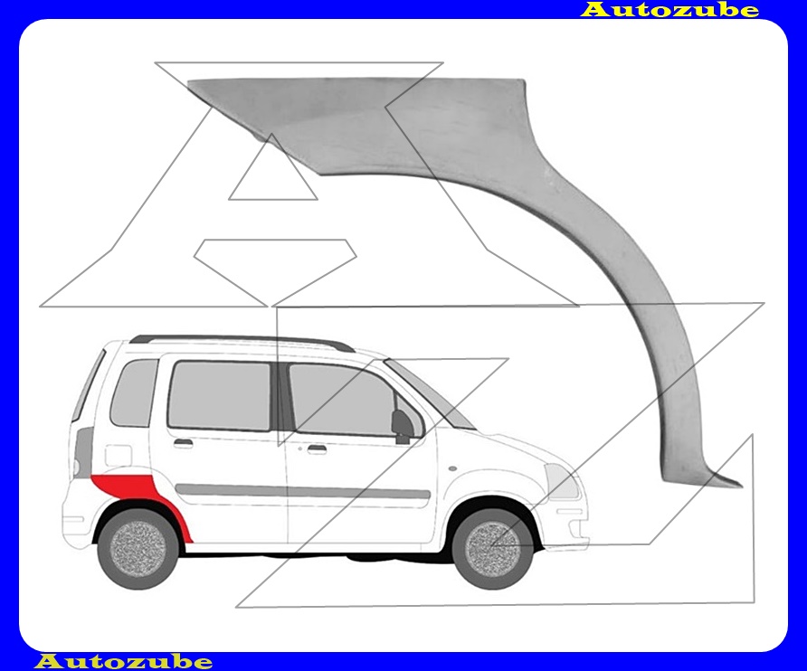 Hátsó sárvédő javítóív jobb {KLOKKERHOLM} Hátsó sárvédő javítóív jobb {KLOKKERHOLM}