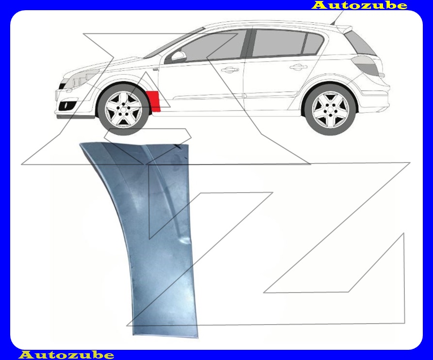 Első sárvédő hátsó alsó rész bal {POTRYKUS}