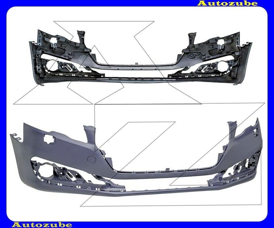 Első lökhárító alapozott, fényszórómosós (szenzor jelöléssel) /RENDELÉSRE/ Első lökhárító alapozott, fényszórómosós (szenzor jelöléssel) /RENDELÉSRE/