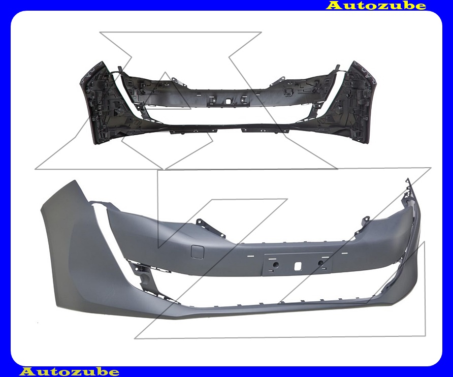 Első lökhárító alapozott (szenzor jelöléssel) Első lökhárító alapozott (szenzor jelöléssel)