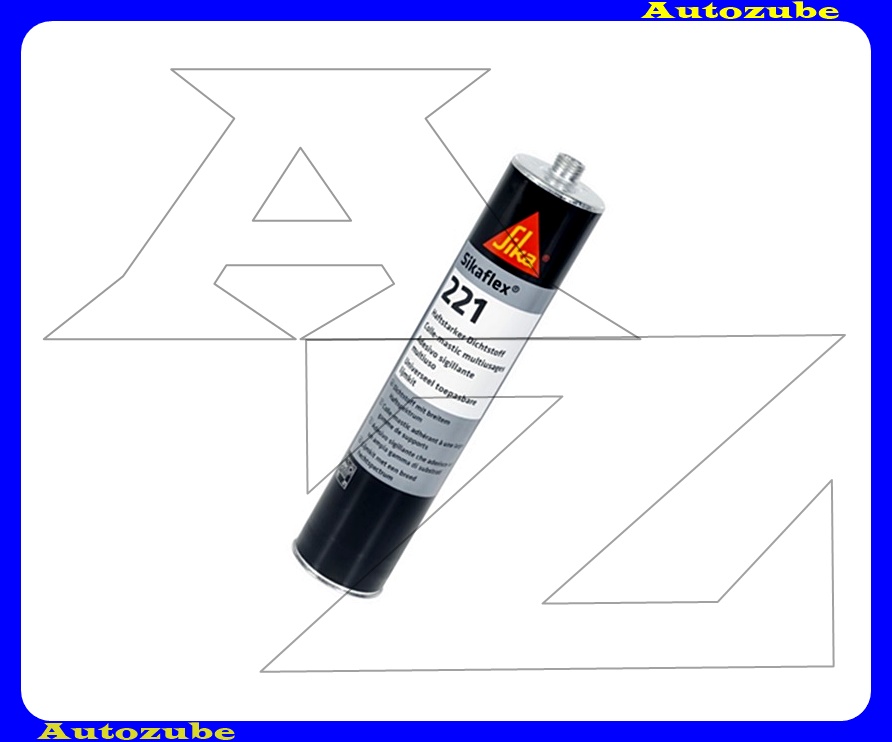 Tömítőanyag, fekete, rugalmasra megkötő, tartós, erős tapadású SIKAFlex-221 /300mL-kartus/