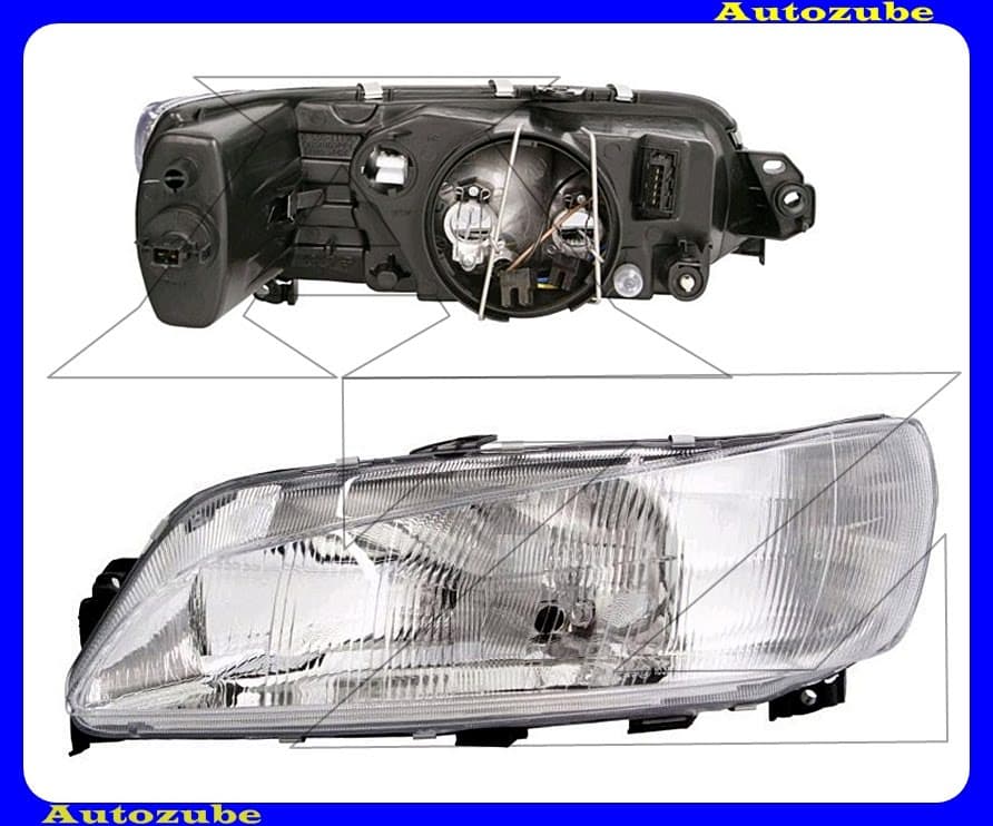 Fényszóró bal (H7/H7) (motor nélkül) {DEPO} /RENDELÉSRE/ Fényszóró bal (H7/H7) (motor nélkül) {DEPO} /RENDELÉSRE/