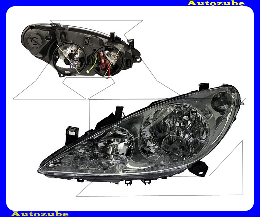 Fényszóró bal ködlámpás (H7/H1/H1) Fényszóró bal ködlámpás (H7/H1/H1)