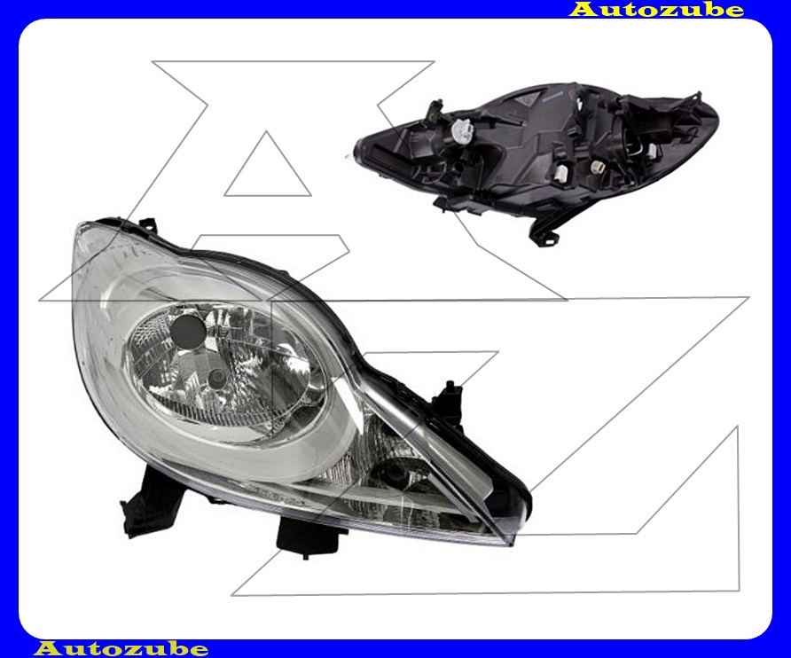 Fényszóró jobb (H4) (motor nélkül) {DEPO} Fényszóró jobb (H4) (motor nélkül) {DEPO}