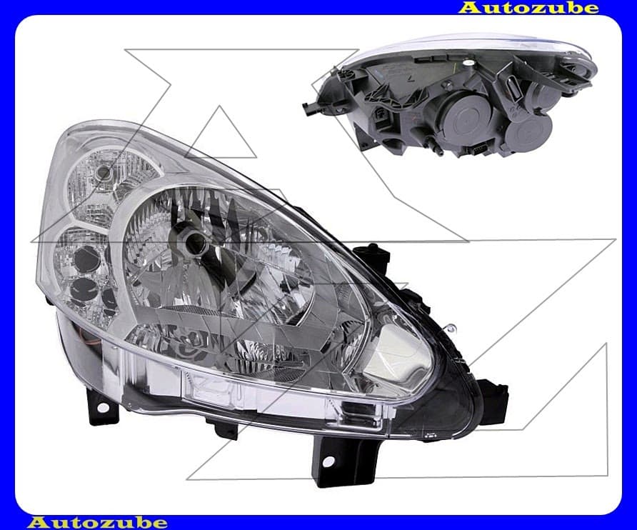 Fényszóró jobb (H4) motorral {DEPO} Fényszóró jobb (H4) motorral {DEPO}