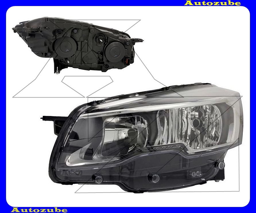 Fényszóró bal (H7/H7) (motor nélkül) {DEPO} Fényszóró bal (H7/H7) (motor nélkül) {DEPO}