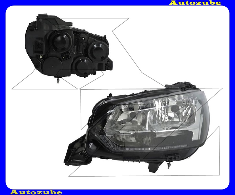 Fényszóró bal (H18/H9/PY21W) (motor nélkül) {DEPO} Fényszóró bal (H18/H9/PY21W) (motor nélkül) {DEPO}