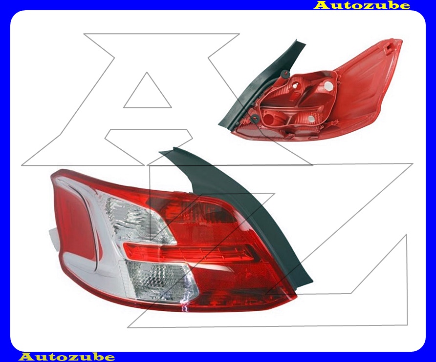 Hátsó lámpa bal (foglalat nélkül) {DEPO} Hátsó lámpa bal (foglalat nélkül) {DEPO}